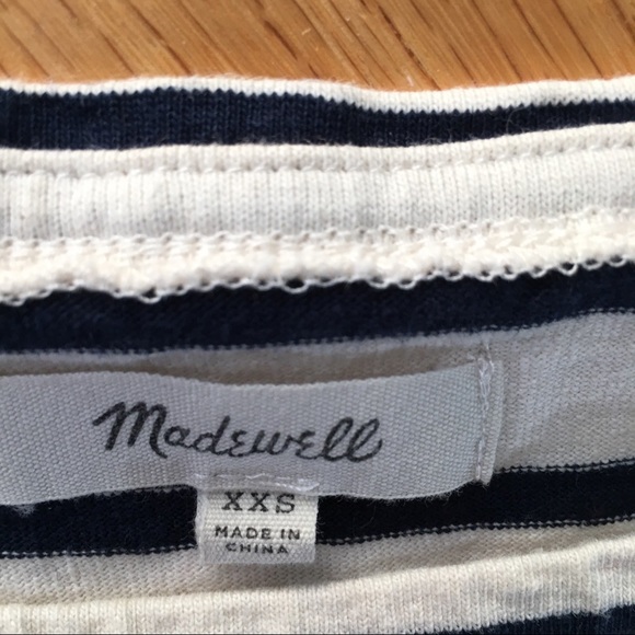 Madewell Staycation Striped Boxy Loose Crop Tee - Picture 5 of 8